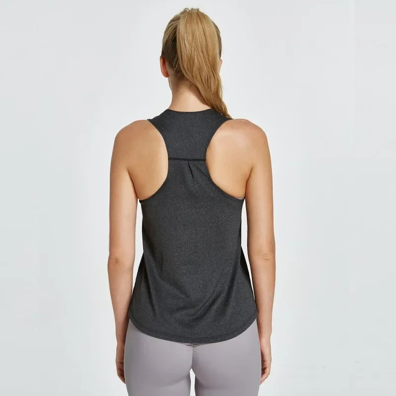 Quick-Dry Sleeveless Yoga Shirt