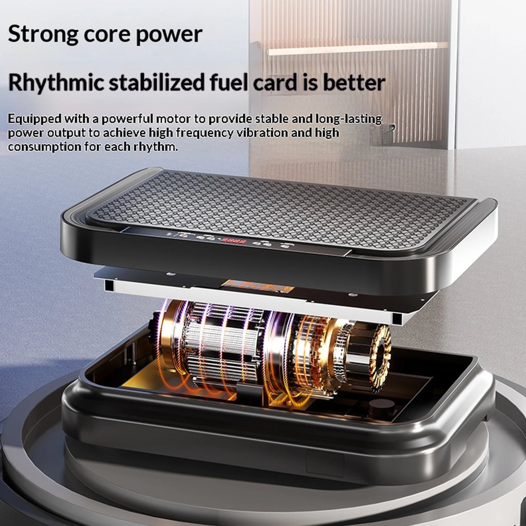 Exercise Vibration Plate with Rope Abdominal Workout Equipment 200 Modes Whole Body Vibrate Fitness Platform for Home Office