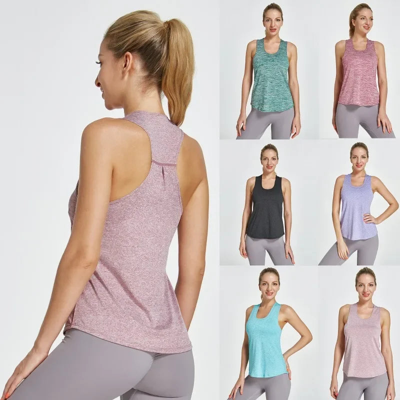 Quick-Dry Sleeveless Yoga Shirt